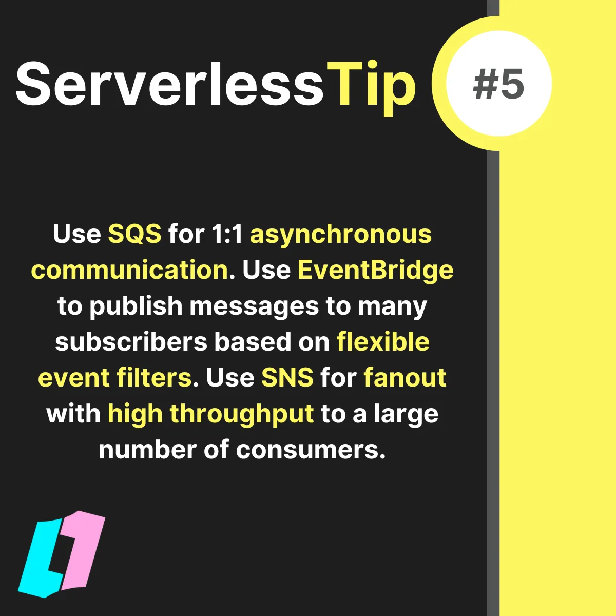 When to use SQS, SNS, or EventBridge?